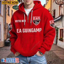 EA Guingamp – Hoodie Gaufré Nouveau style Avec Nom Personnalisé