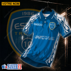 ESTAC Troyes – Chemise polo Nouvelle édition Avec Nom Personnalisé