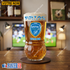 ESTAC Troyes – Verre à Bière Foot Édition spéciale Avec Nom Personnalisé
