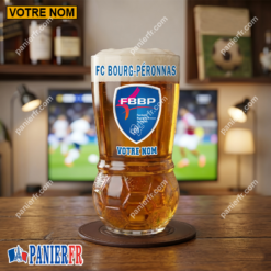 FC Bourg-Péronnas – Verre à Bière Foot Édition spéciale Avec Nom Personnalisé