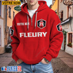 FC Fleury 91 – Hoodie Gaufré Nouveau style Avec Nom Personnalisé