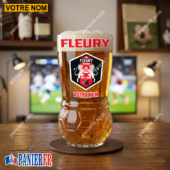 FC Fleury 91 – Verre à Bière Foot Édition spéciale Avec Nom Personnalisé