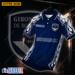 FC Girondins de Bordeaux – Chemise polo Nouvelle édition Avec Nom Personnalisé