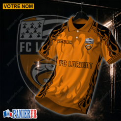 FC Lorient – Chemise polo Nouvelle édition Avec Nom Personnalisé