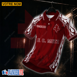FC Metz – Chemise polo Nouvelle édition Avec Nom Personnalisé