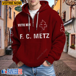 FC Metz – Hoodie Gaufré Nouveau style Avec Nom Personnalisé