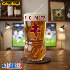 FC Metz – Verre à Bière Foot Édition spéciale Avec Nom Personnalisé