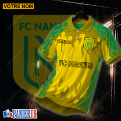FC Nantes – Chemise polo Nouvelle édition Avec Nom Personnalisé