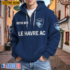 Le Havre AC – Hoodie Gaufré Nouveau style Avec Nom Personnalisé