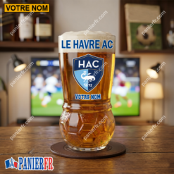 Le Havre AC – Verre à Bière Foot Édition spéciale Avec Nom Personnalisé