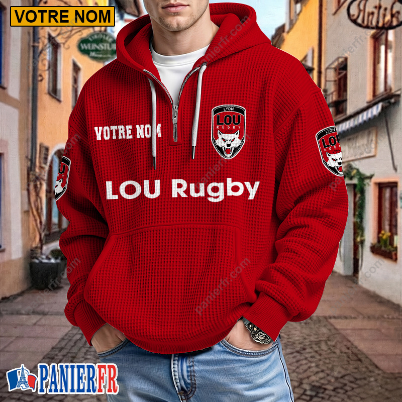Lyon OU – Hoodie Gaufré Nouveau style Avec Nom Personnalisé Lyon OU – Hoodie Gaufré Nouveau style Avec Nom Personnalisé