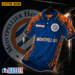 Montpellier HSC – Chemise polo Nouvelle édition Avec Nom Personnalisé