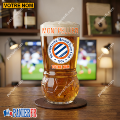 Montpellier HSC – Verre à Bière Foot Édition spéciale Avec Nom Personnalisé