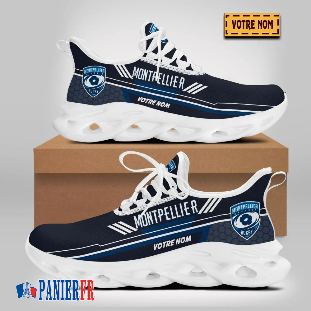 Chaussures Max Soul Montpellier Hérault Rugby – Édition limitée avec nom personnalisé Chaussures Max Soul Montpellier Hérault Rugby – Édition limitée avec nom personnalisé
