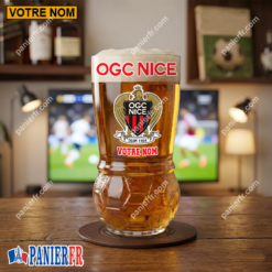 OGC Nice – Verre à Bière Foot Édition spéciale Avec Nom Personnalisé