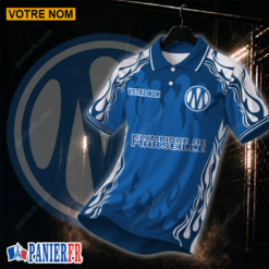 Olympique de Marseille – Chemise polo Nouvelle édition Avec Nom Personnalisé