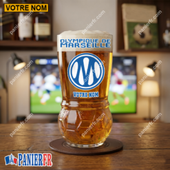 Olympique de Marseille – Verre à Bière Foot Édition spéciale Avec Nom Personnalisé