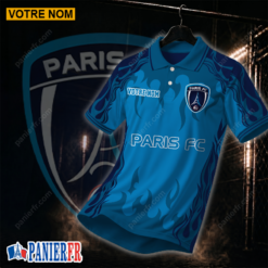Paris FC – Chemise polo Nouvelle édition Avec Nom Personnalisé