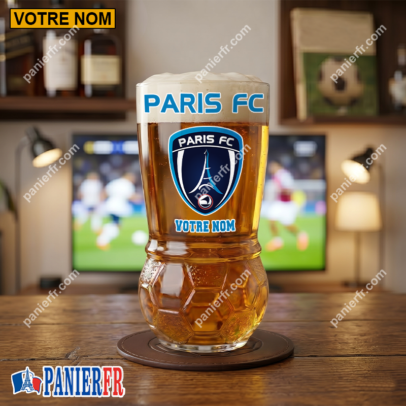 Paris FC – Verre à Bière Foot Édition spéciale Avec Nom Personnalisé Paris FC – Verre à Bière Foot Édition spéciale Avec Nom Personnalisé