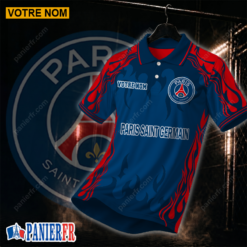 Paris Saint-Germain – Chemise polo Nouvelle édition Avec Nom Personnalisé