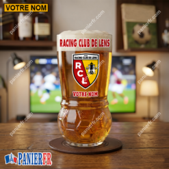 RC Lens – Verre à Bière Foot Édition spéciale Avec Nom Personnalisé