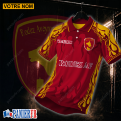 Rodez AF – Chemise polo Nouvelle édition Avec Nom Personnalisé