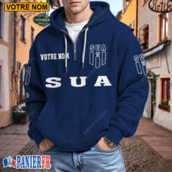 SU Agen – Hoodie Gaufré Nouveau style Avec Nom Personnalisé