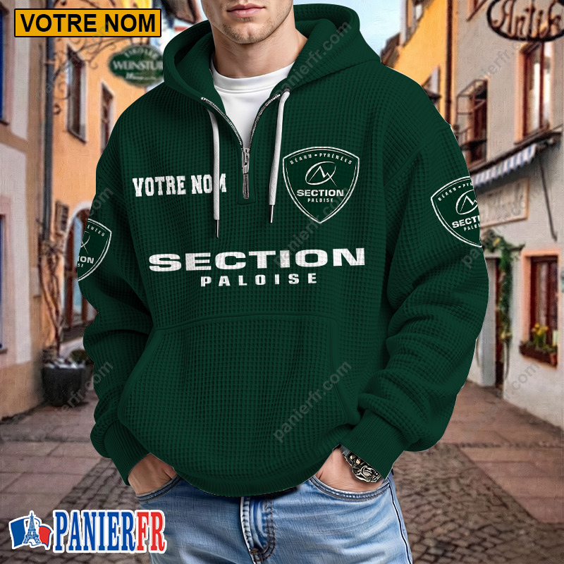Section Paloise – Hoodie Gaufré Nouveau style Avec Nom Personnalisé Section Paloise – Hoodie Gaufré Nouveau style Avec Nom Personnalisé
