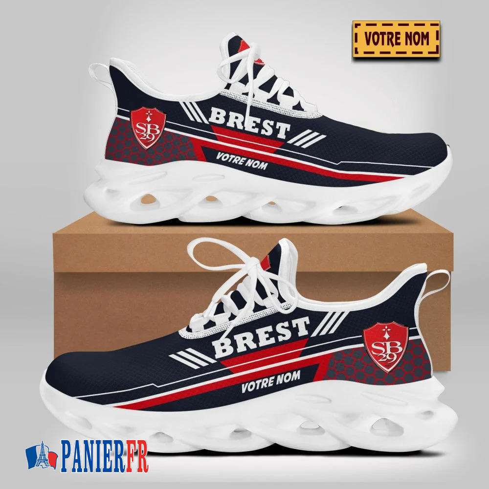 Chaussures Max Soul Stade Brestois 29 – Édition limitée avec nom personnalisé Chaussures Max Soul Stade Brestois 29 – Édition limitée avec nom personnalisé