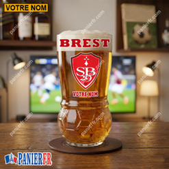 Stade Brestois 29 – Verre à Bière Foot Édition spéciale Avec Nom Personnalisé