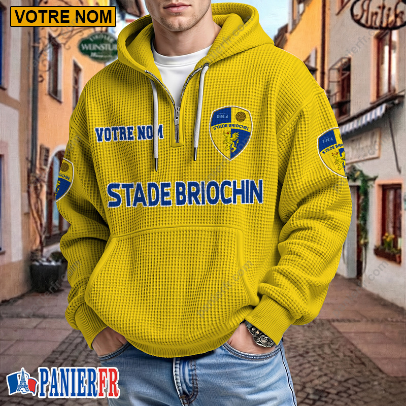 Stade Briochin – Hoodie Gaufré Nouveau style Avec Nom Personnalisé Stade Briochin – Hoodie Gaufré Nouveau style Avec Nom Personnalisé