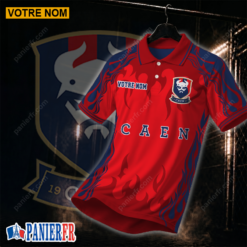 Stade Malherbe Caen – Chemise polo Nouvelle édition Avec Nom Personnalisé
