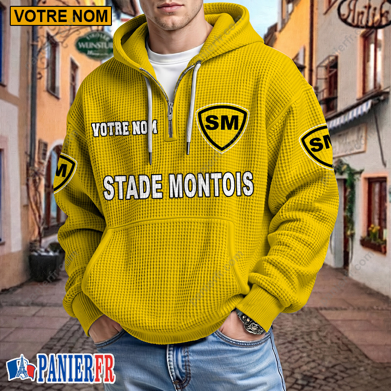 Stade Montois Rugby – Hoodie Gaufré Nouveau style Avec Nom Personnalisé Stade Montois Rugby – Hoodie Gaufré Nouveau style Avec Nom Personnalisé