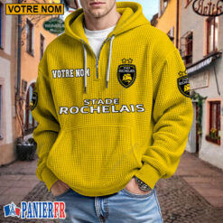 Stade Rochelais – Hoodie Gaufré Nouveau style Avec Nom Personnalisé