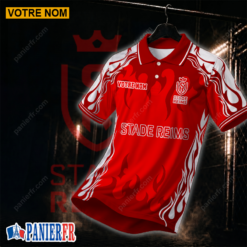 Stade de Reims – Chemise polo Nouvelle édition Avec Nom Personnalisé