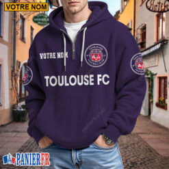 Toulouse FC – Hoodie Gaufré Nouveau style Avec Nom Personnalisé
