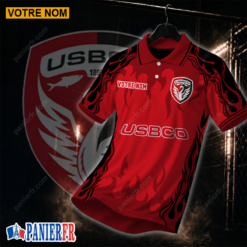 US Boulogne – Chemise polo Nouvelle édition Avec Nom Personnalisé