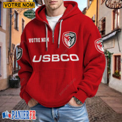 US Boulogne – Hoodie Gaufré Nouveau style Avec Nom Personnalisé