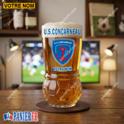 US Concarneau – Verre à Bière Foot Édition spéciale Avec Nom Personnalisé
