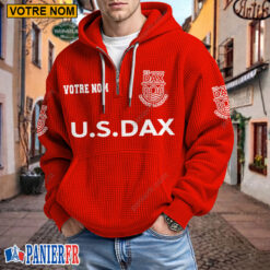 US Dax – Hoodie Gaufré Nouveau style Avec Nom Personnalisé