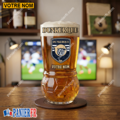 USL Dunkerque – Verre à Bière Foot Édition spéciale Avec Nom Personnalisé