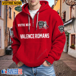 Valence Romans – Hoodie Gaufré Nouveau style Avec Nom Personnalisé