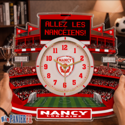 AS Nancy Lorraine – Horloge murale en bois édition spéciale AS Nancy Lorraine – Horloge murale en bois édition spéciale