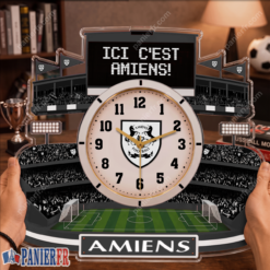 Amiens SC – Horloge murale en bois édition spéciale