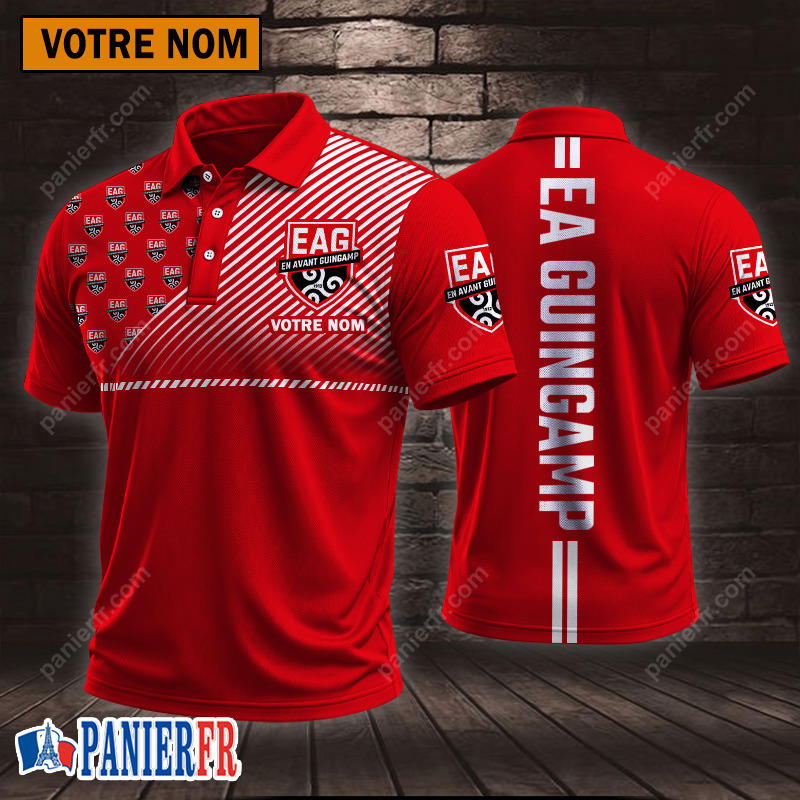 EA Guingamp – Chemise polo Style sportif Avec Nom Personnalisé EA Guingamp – Chemise polo Style sportif Avec Nom Personnalisé