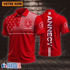 FC Annecy – Chemise polo Style sportif Avec Nom Personnalisé