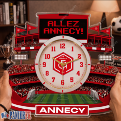 FC Annecy – Horloge murale en bois édition spéciale FC Annecy – Horloge murale en bois édition spéciale