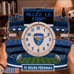 FC Bourg-Péronnas – Horloge murale en bois édition spéciale