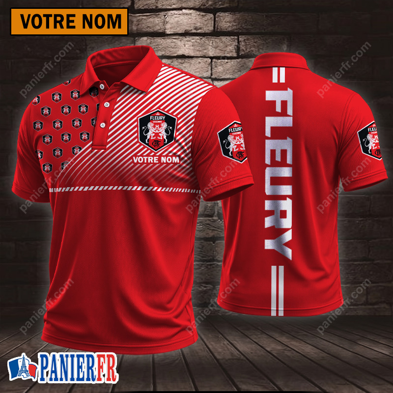 FC Fleury 91 – Chemise polo Style sportif Avec Nom Personnalisé FC Fleury 91 – Chemise polo Style sportif Avec Nom Personnalisé