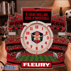 FC Fleury 91 – Horloge murale en bois édition spéciale